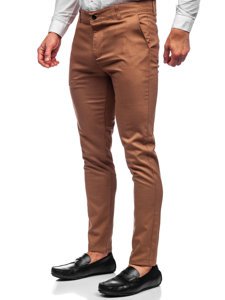 Bolf Herren Textilhose Chino Hose Braun 0017