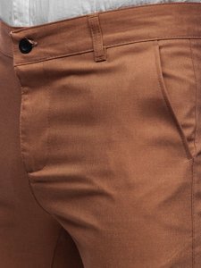 Bolf Herren Textilhose Chino Hose Braun 0017