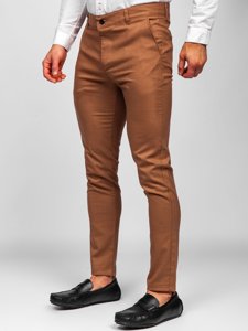 Bolf Herren Textilhose Chino Hose Braun 0017