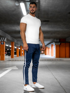 Bolf Herren Textilhose Jogger Pants Dunkelblau  0013