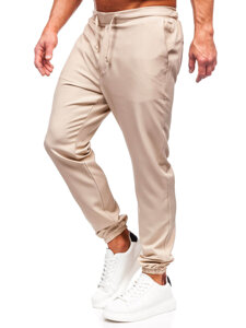 Bolf Herren Textilhose Joggers Beige  0065