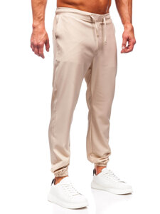 Bolf Herren Textilhose Joggers Beige  0065