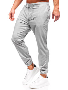 Bolf Herren Textilhose Joggers Grau  0065