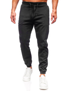 Bolf Herren Textilhose Joggers Schwarz  0065