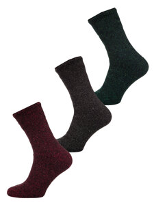 Bolf Herren Thermosocken für den Winter Mehrfarbig-1  A8990-2-3P 3PACK