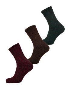 Bolf Herren Thermosocken für den Winter Mehrfarbig-2  A8990-2-3P 3PACK