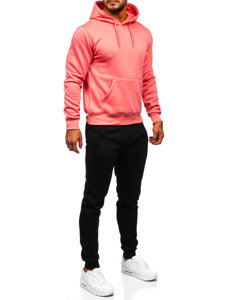 Bolf Herren Trainingsanzug Zweiteiler mit Kapuze Rosa  D002-53