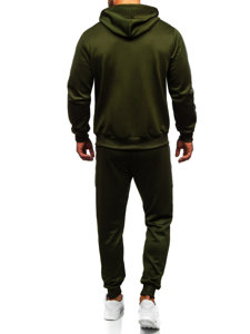 Bolf Herren Trainingsanzug mit Kapuze Khaki  27C8115