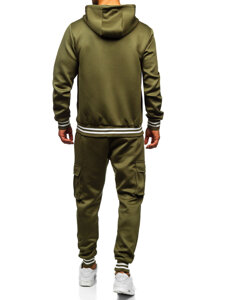 Bolf Herren Trainingsanzug mit Kapuze Khaki27C6506