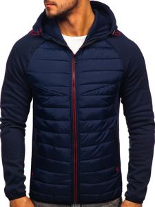 Bolf Herren Überangsjacke Sport Jacke Dunkelblau Ks1886