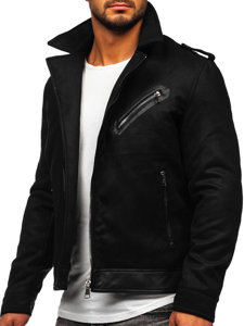 Bolf Herren Übergangsjacke Bikerjacke Schwarz 79M15501