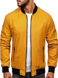 Bolf Herren Übergangsjacke Bomberjacke Camel  6115