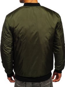 Bolf Herren Übergangsjacke Bomberjacke Grün  AK95