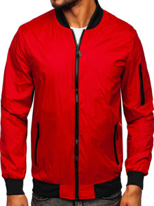 Bolf Herren Übergangsjacke Bomberjacke Rot  5M708