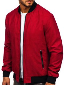 Bolf Herren Übergangsjacke Bomberjacke Rot  6118