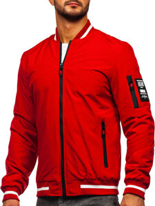 Bolf Herren Übergangsjacke Bomberjacke Rot  84M3034