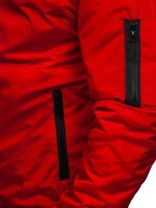 Bolf Herren Übergangsjacke Bomberjacke Rot  AK95