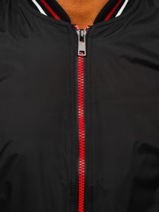 Bolf Herren Übergangsjacke Bomberjacke Schwarz  6523