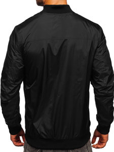 Bolf Herren Übergangsjacke Bomberjacke Schwarz  7116