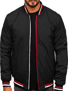 Bolf Herren Übergangsjacke Bomberjacke Schwarz  84M3001