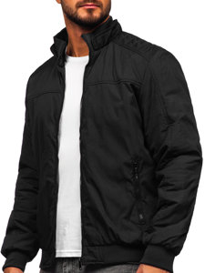 Bolf Herren Übergangsjacke Bomberjacke Schwarz  84M3008