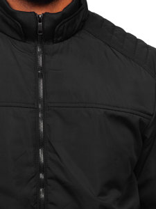 Bolf Herren Übergangsjacke Bomberjacke Schwarz  84M3008