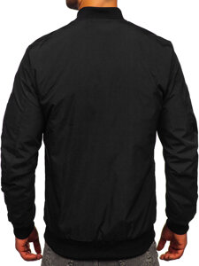 Bolf Herren Übergangsjacke Bomberjacke Schwarz  84M3036