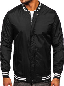 Bolf Herren Übergangsjacke Bomberjacke Schwarz 8M98