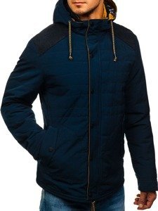 Bolf Herren Übergangsjacke Dunkelblau  1815