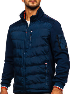 Bolf Herren Übergangsjacke Dunkelblau  EX2357