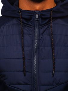 Bolf Herren Übergangsjacke Dunkelblau  KS2149