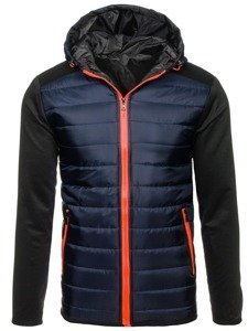 Bolf Herren Übergangsjacke Dunkelblau  TY12