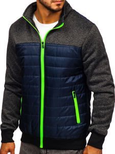 Bolf Herren Übergangsjacke Dunkelblau  TY38