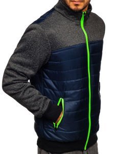 Bolf Herren Übergangsjacke Dunkelblau  TY38