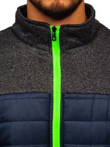 Bolf Herren Übergangsjacke Dunkelblau  TY38