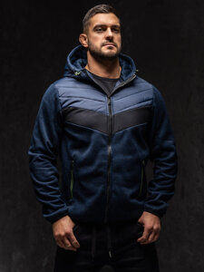 Bolf Herren Übergangsjacke Dunkellblau-Grün  BKS2153