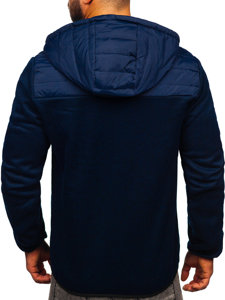 Bolf Herren Übergangsjacke Dunkellblau-Grün  BKS2153