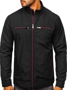 Bolf Herren Übergangsjacke Elegant Schwarz  6362