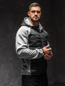 Bolf Herren Übergangsjacke Grau  KS2145