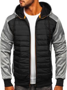 Bolf Herren Übergangsjacke Grau  KS2146