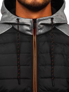 Bolf Herren Übergangsjacke Grau  KS2146