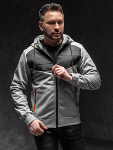 Bolf Herren Übergangsjacke Grau  KS2149A1