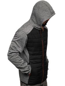 Bolf Herren Übergangsjacke Grau  KS2155