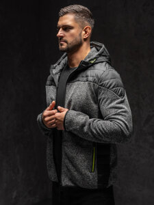 Bolf Herren Übergangsjacke Grau  KS2158