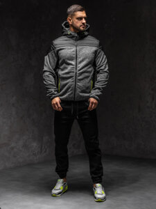 Bolf Herren Übergangsjacke Grau  KS2158