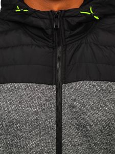 Bolf Herren Übergangsjacke Grau  KS2158