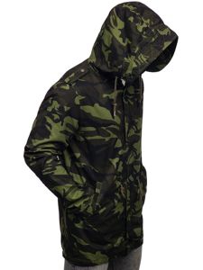 Bolf Herren Übergangsjacke Parka Camo-Khaki  5391