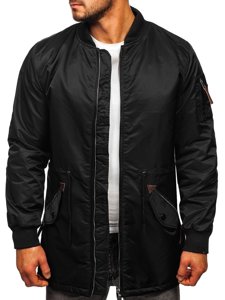 Bolf Herren Übergangsjacke Parka Schwarz  JK363