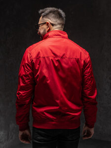 Bolf Herren Übergangsjacke Rot  1907A1