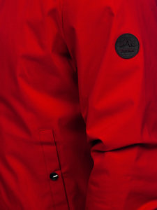 Bolf Herren Übergangsjacke Rot  7342